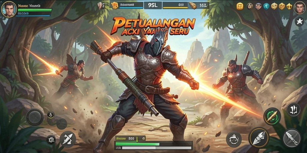 Tampilan gameplay aksi intens dari 9SL yang memanfaatkan grafis menakjubkan.