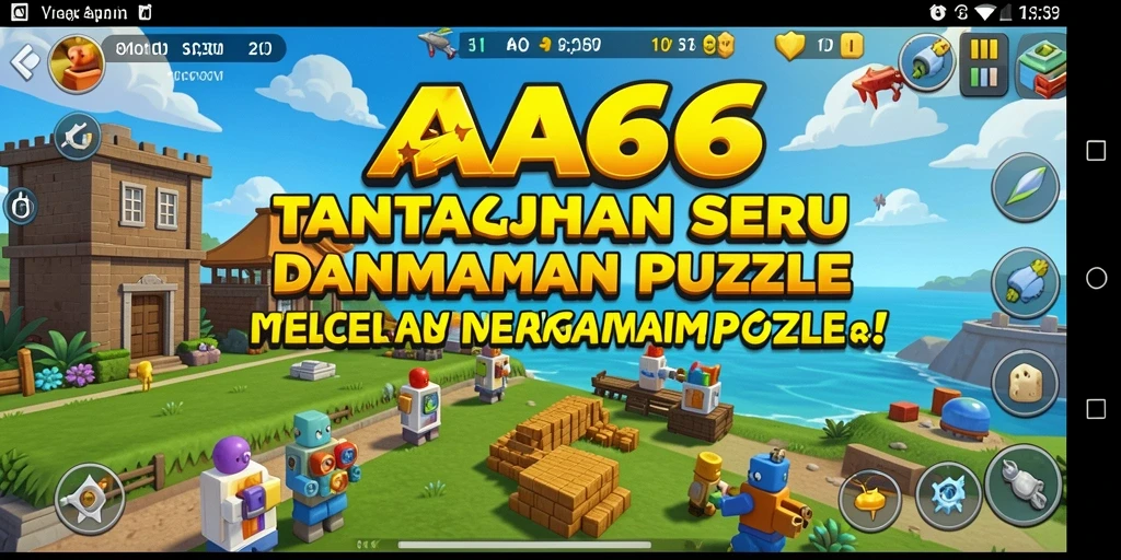 Gameplay menarik dan menantang dari AA666 dalam mode Puzzle.