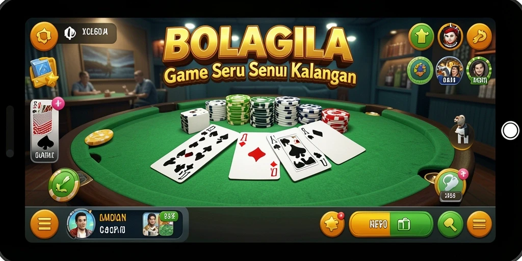 Tampilan gameplay BOLAGILA yang seru dan interaktif.