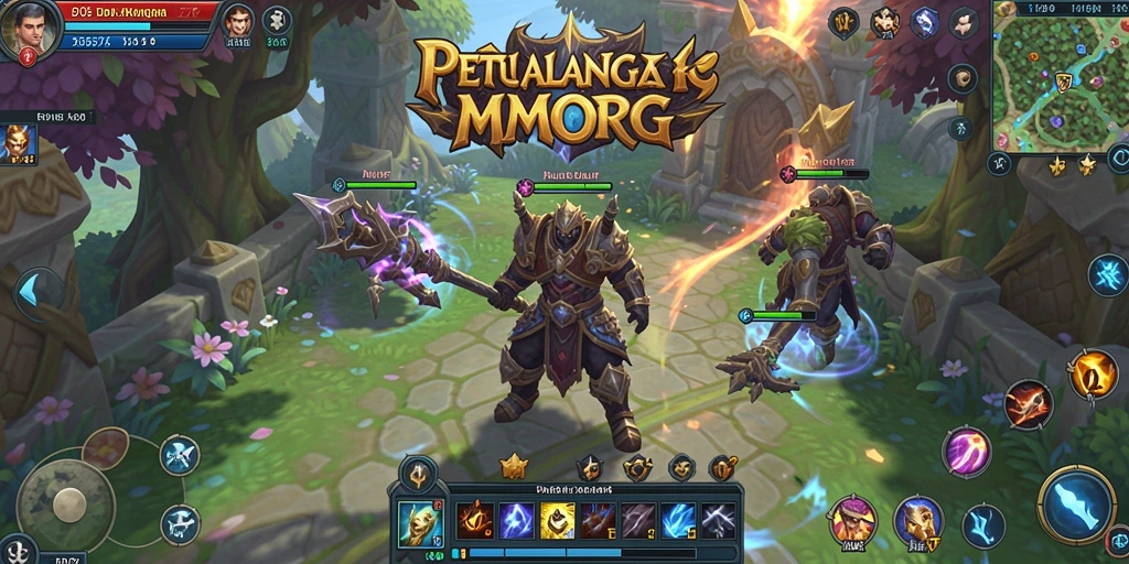 Screenshot D06 menampilkan pertarungan epik dan eksplorasi dunia yang luas.