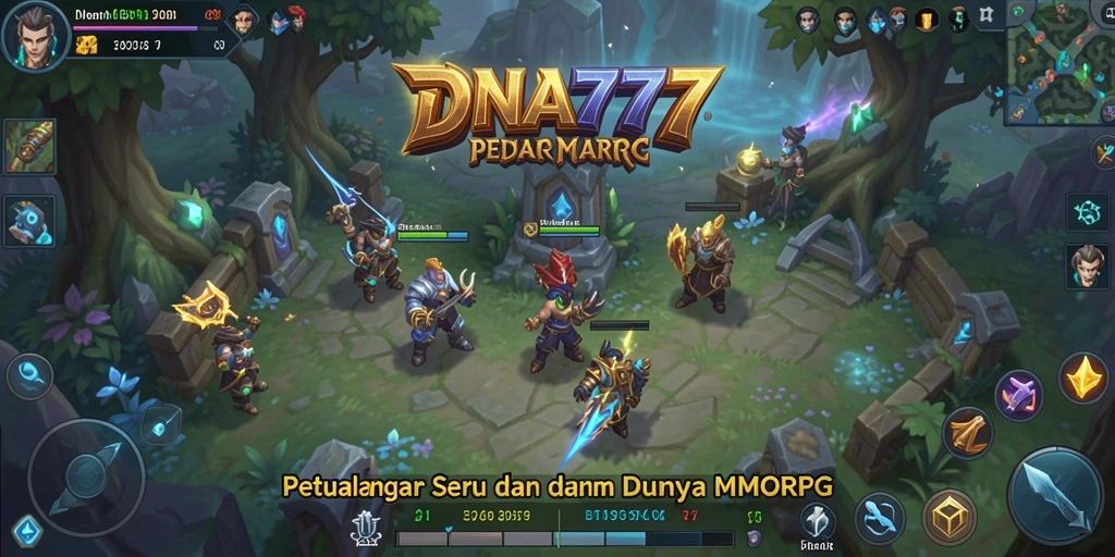 Tampilan gameplay menarik dari DNA777 dalam dunia MMORPG.