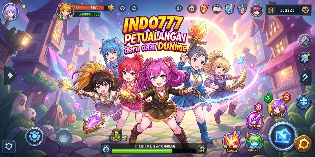 Tampilan gameplay menarik di dunia Anime