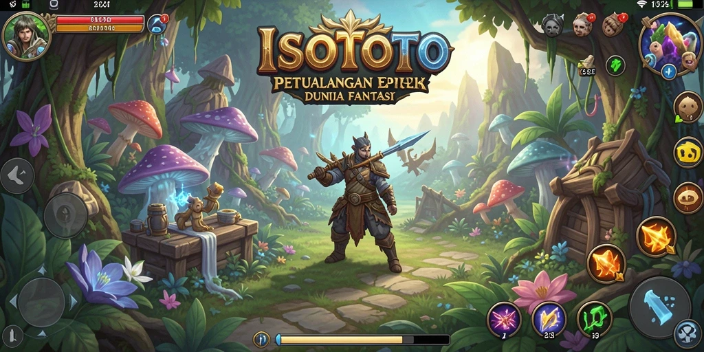 Tampilan grafis menakjubkan dari gameplay ISOTOTO yang mendebarkan.