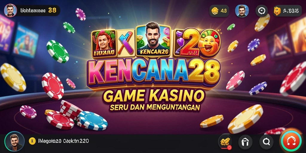 Tampilan gameplay KENCANA28 dengan suasana Kasino yang mengasyikkan.