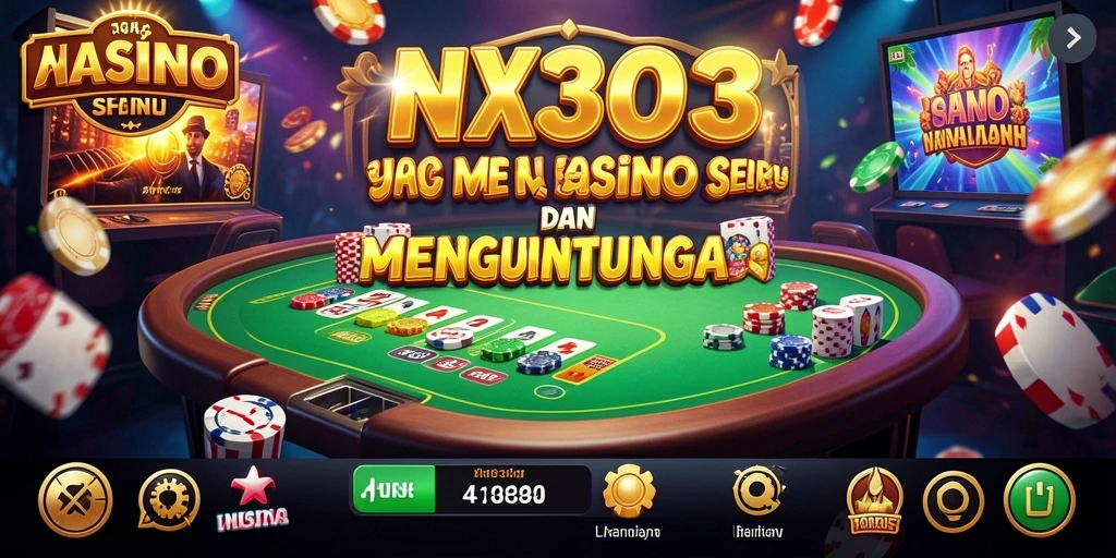 Tampilan gameplay kasino yang menarik di NX303.