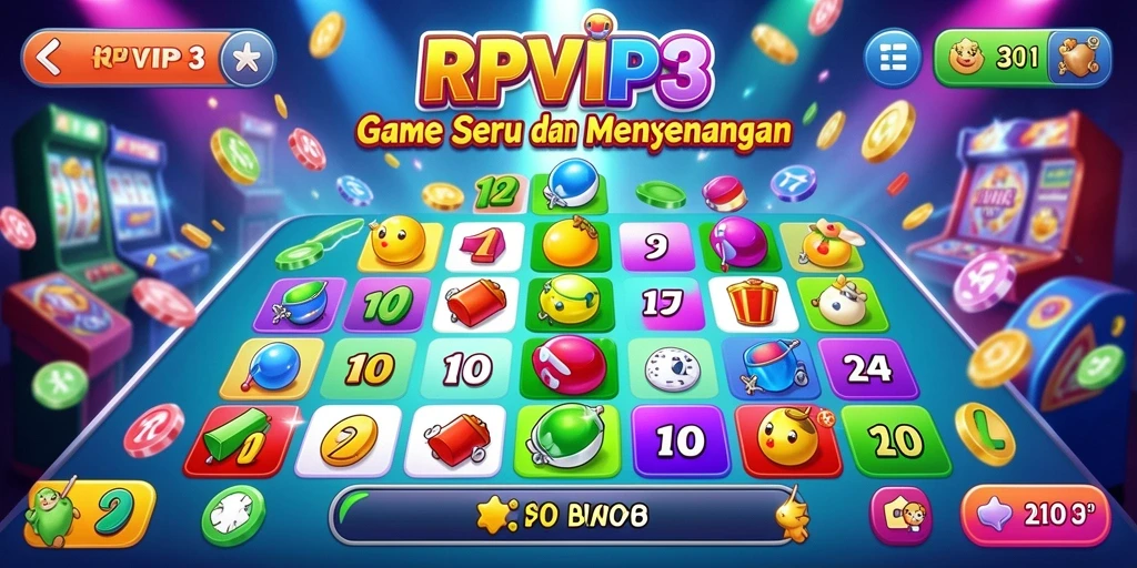 Tampilan antarmuka dan gameplay seru dari RPVIP3.
