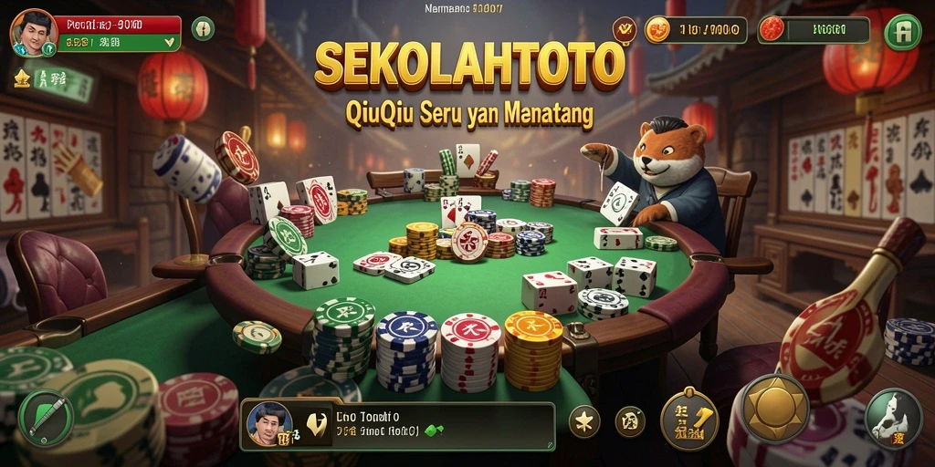 Gameplay seru dalam permainan QiuQiu SEKOLAHTOTO.