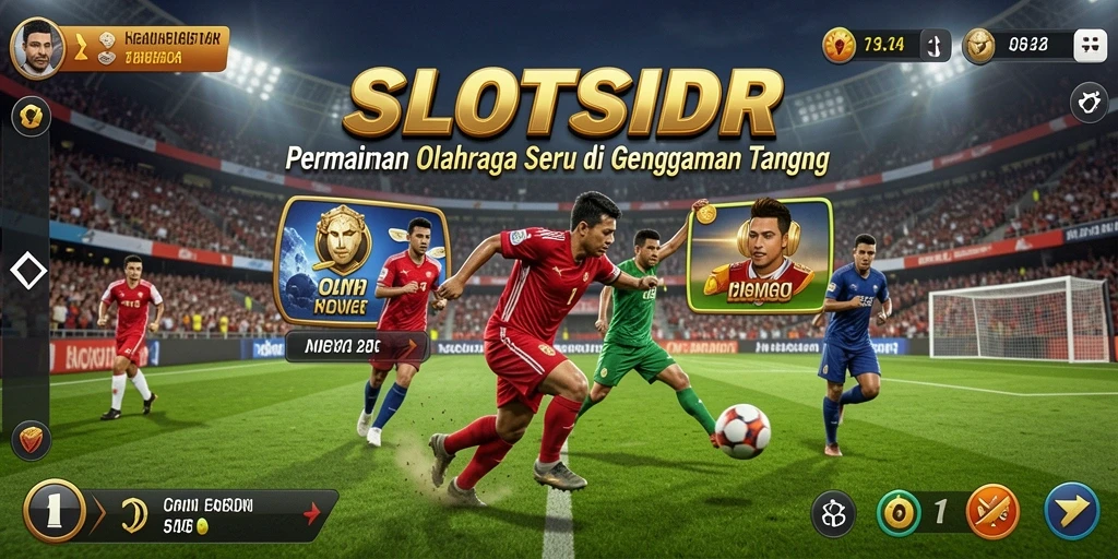 Tampilan gameplay SLOTSIDR dengan aksi olahraga yang mendebarkan.